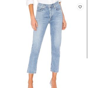 Agolde Riley High Rise Straight Crop